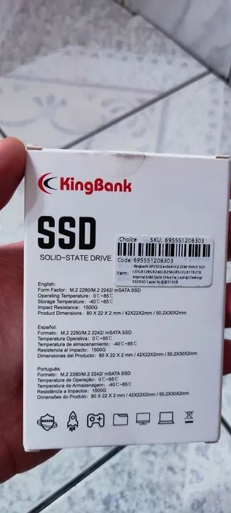 SSD NVME KingBank 512GB - Foto 2