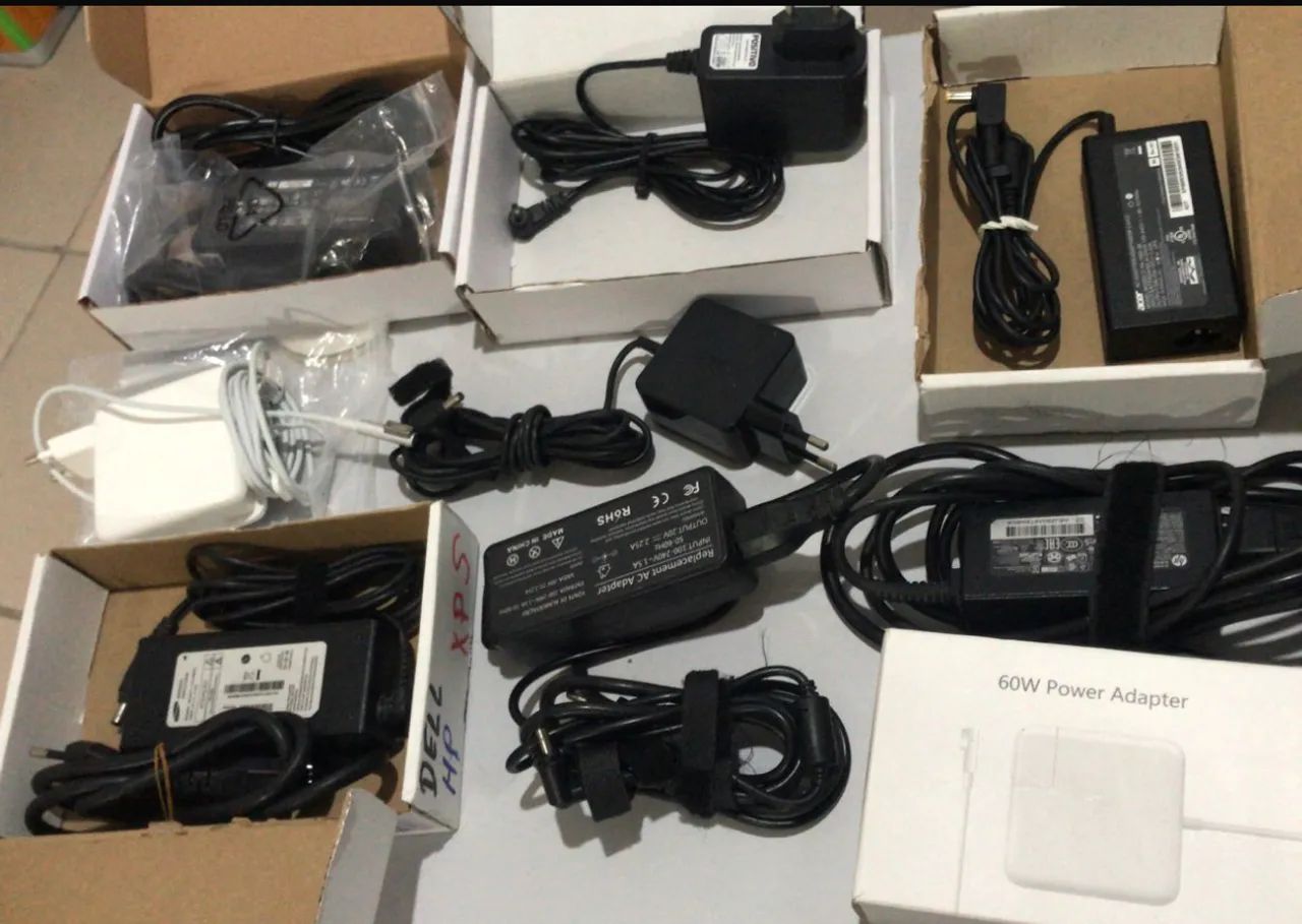 Carregadores para notebook hp Dell positivo cce acer asus apple 