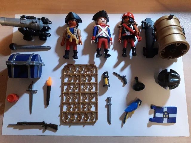 Playmobil Ilha dos Piratas + Arquipélogo Soldados Ingleses + Barco Pirata - Foto 6