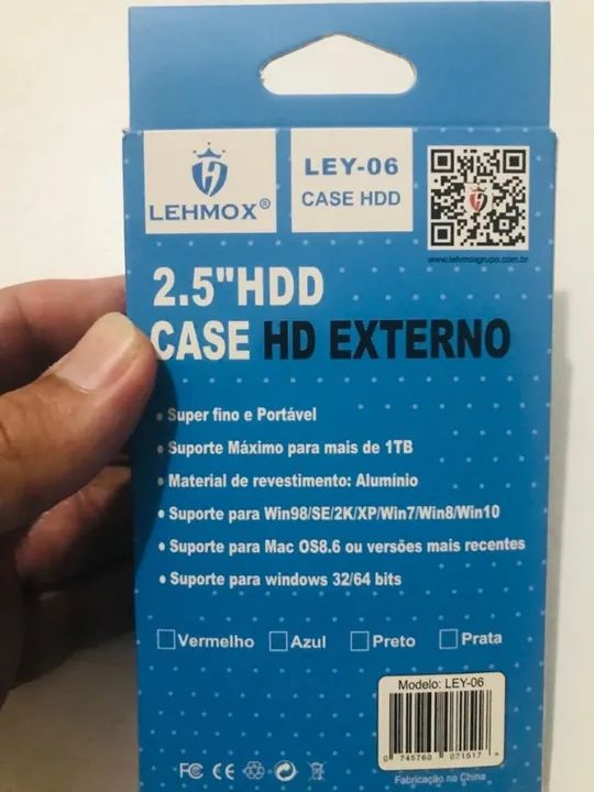 Case de Gaveta para HD Externo 2.5 USB 3.0 - Lehmox - Foto 4