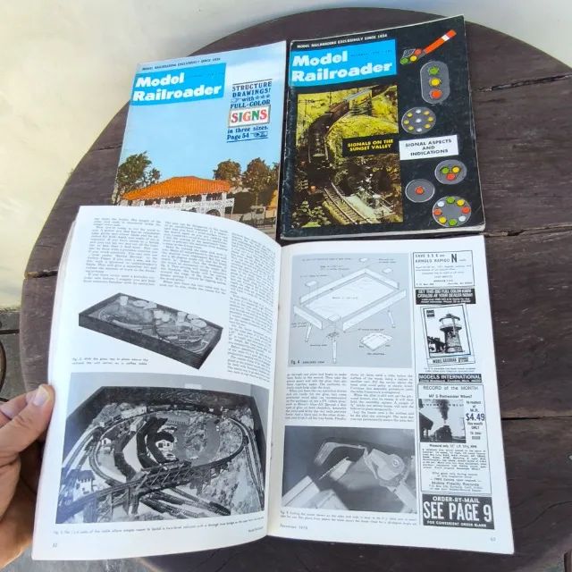 12 Revistas Sobre Ferromodelismo - Model Railroader - 1970 - Foto 2