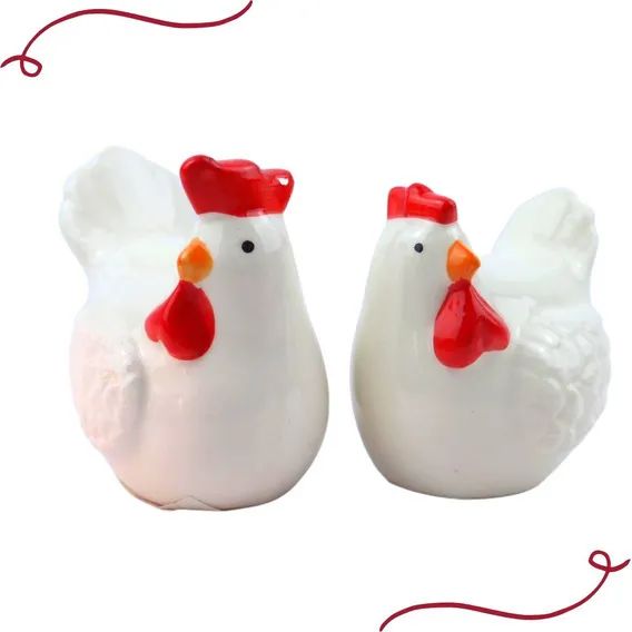 Galinhas Enfeite Decorativo Porcelana - Foto 3