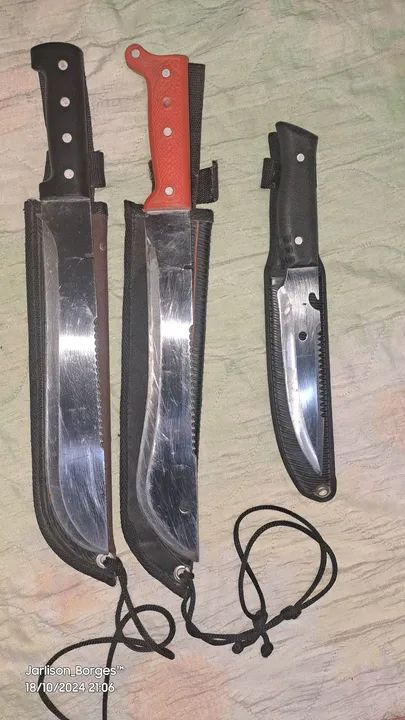 Kit facas camping tramontina X serrilha 