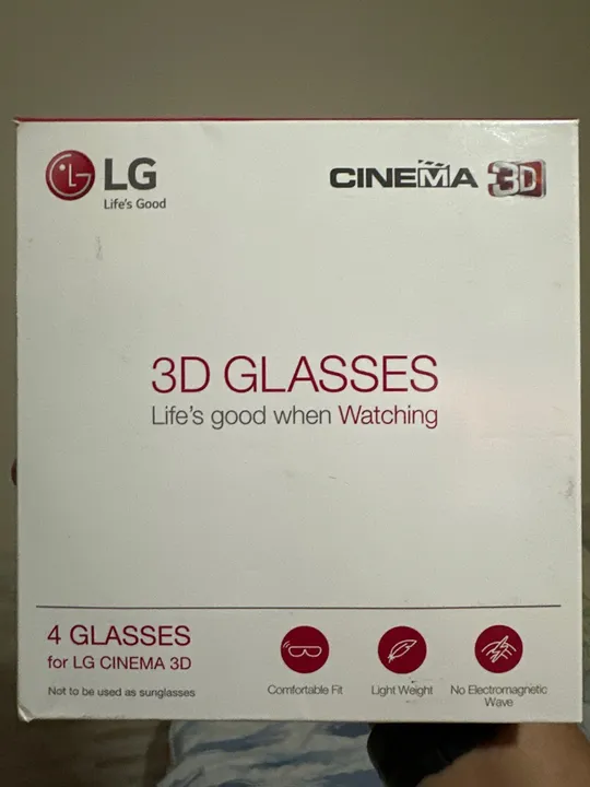 Óculos 3D GLASSES LG - 4 Pares