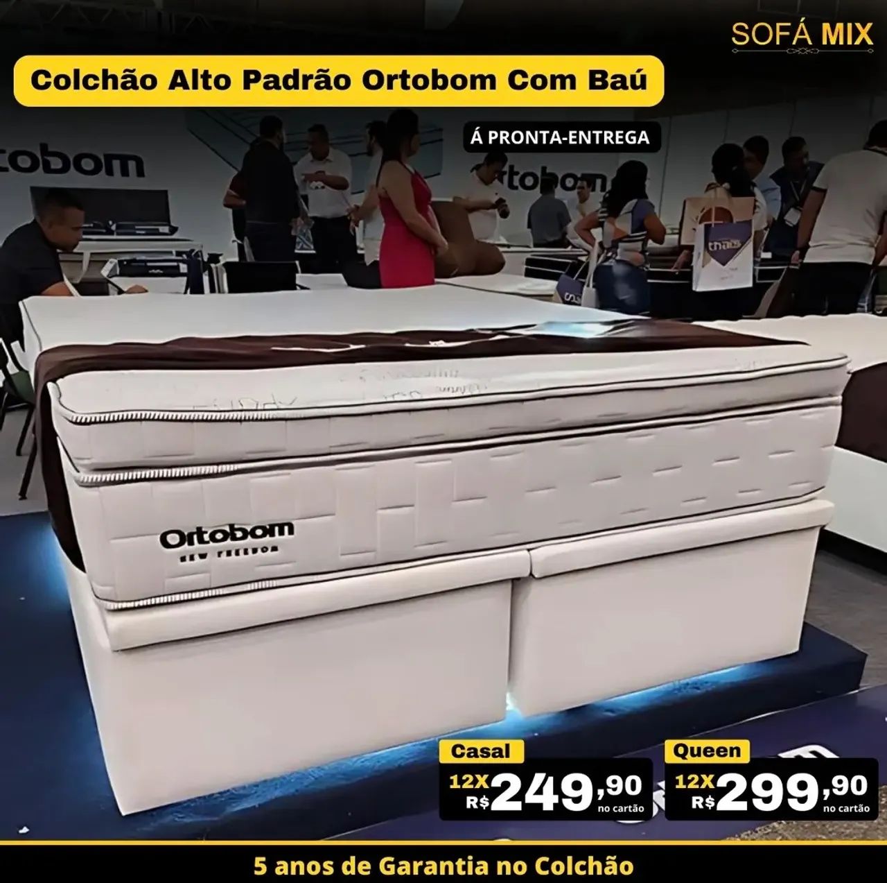 Cama casal  Ortobom molas ensacadas Freedom 