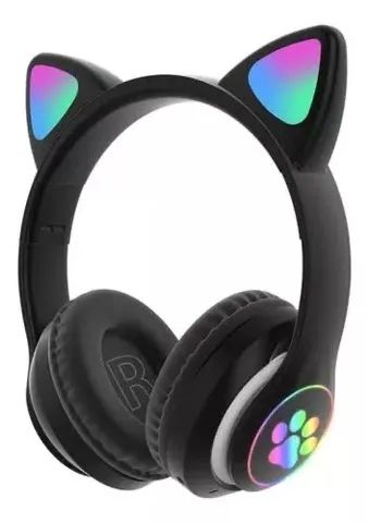 Fone Bluetooth modelo gatinho c led - Foto 2