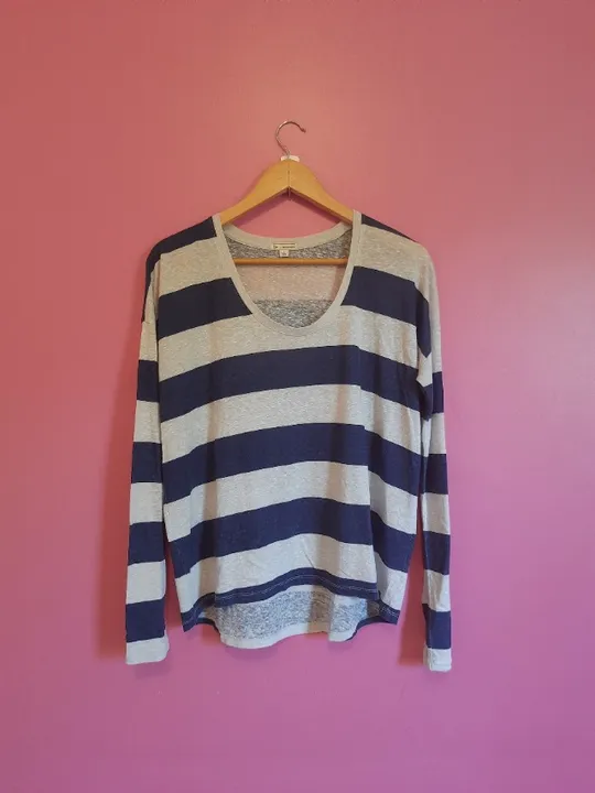 Camiseta Manga longa listrada Gap