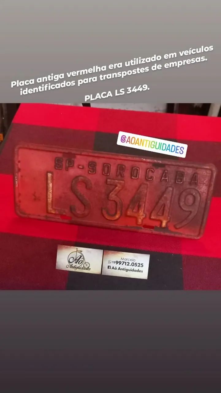 Placa antiga  - Foto 2