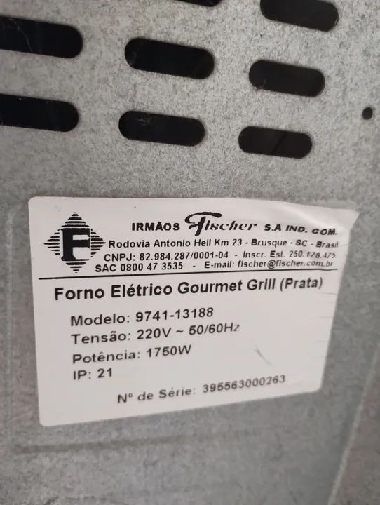 Forno elétrico Fischer 44l - Foto 2