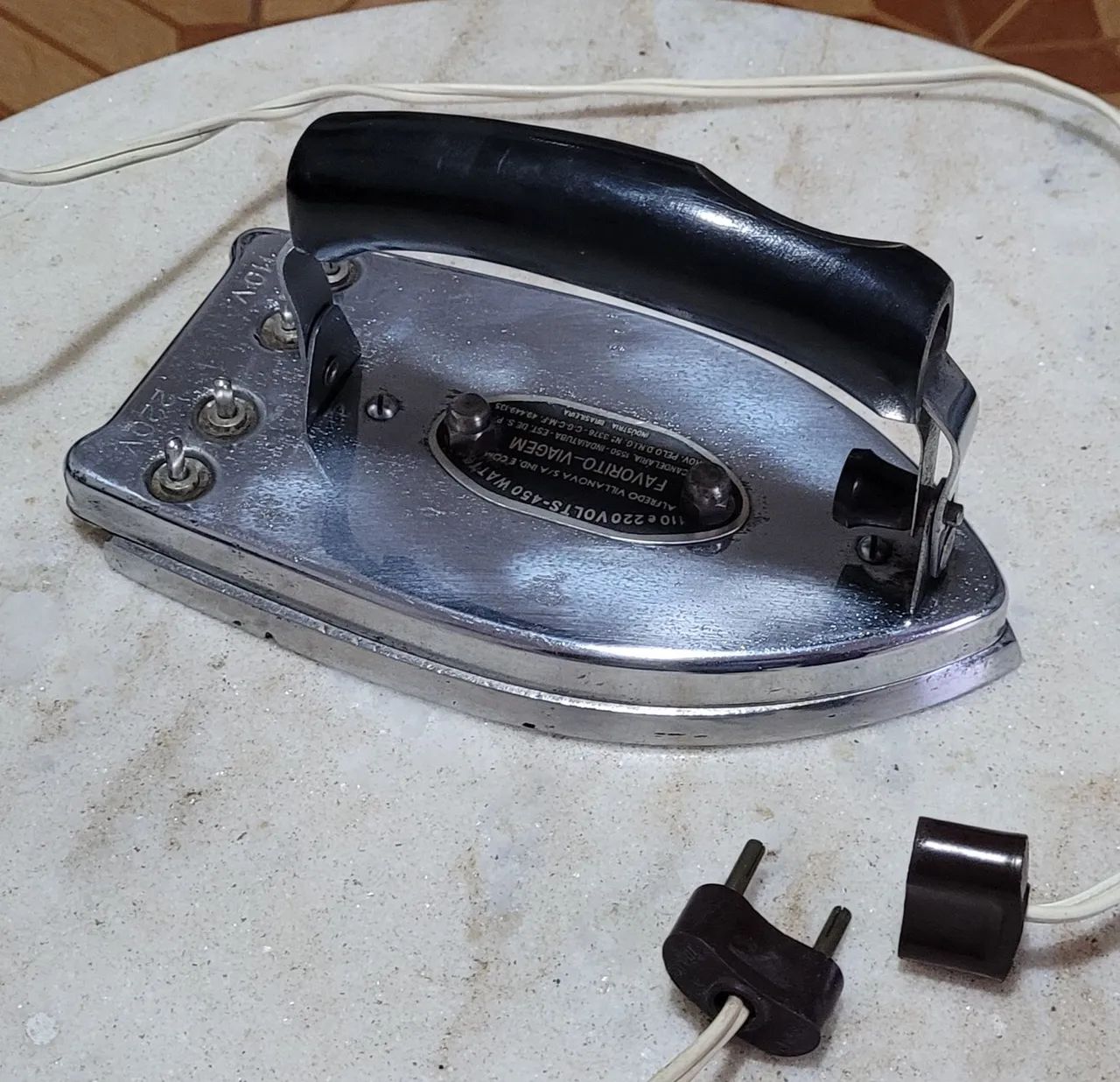 Ferro de Passar antigo Favorito-Viagem  - Foto 6