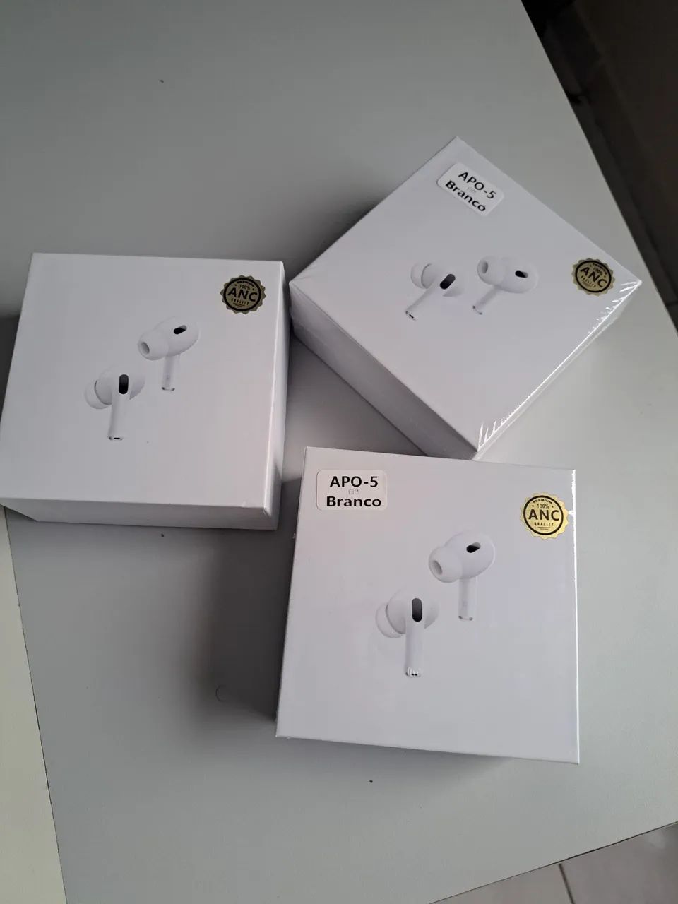 Fone de ouvido TWS APO-5 Branco - Novo na caixa