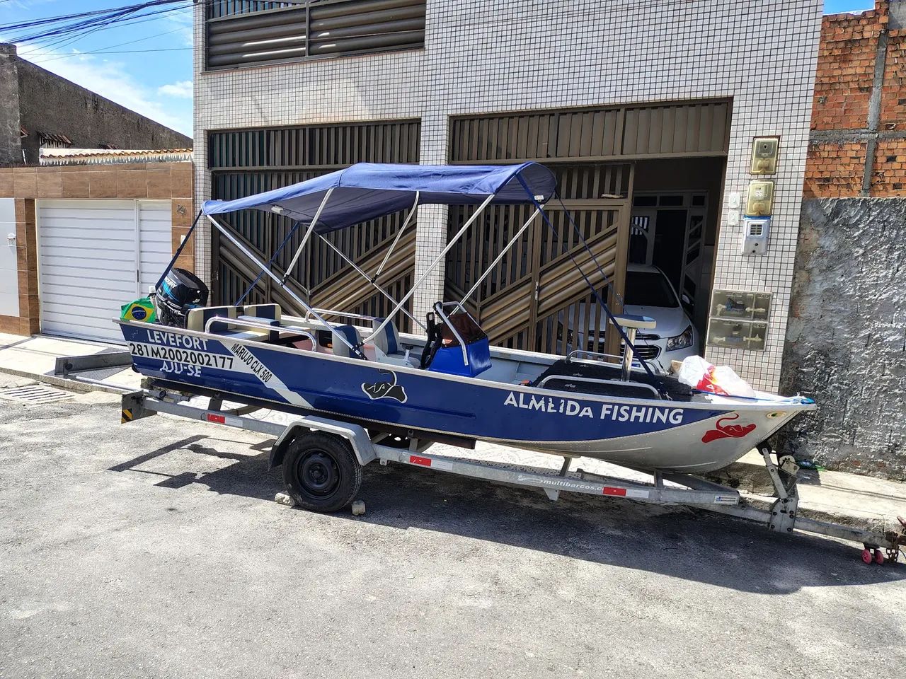 Lancha de alumínio   super nova - Foto 2