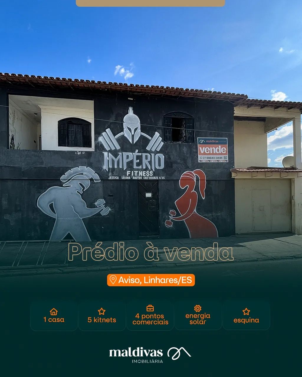 Venda Prédio Aviso - Linhares - ES