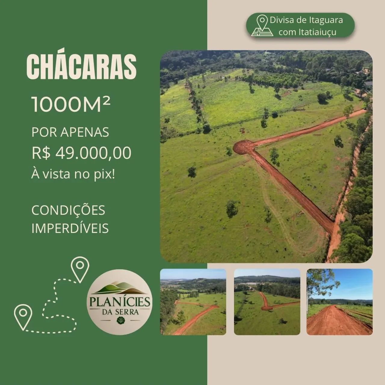 Chacaras rurais em itaguara 