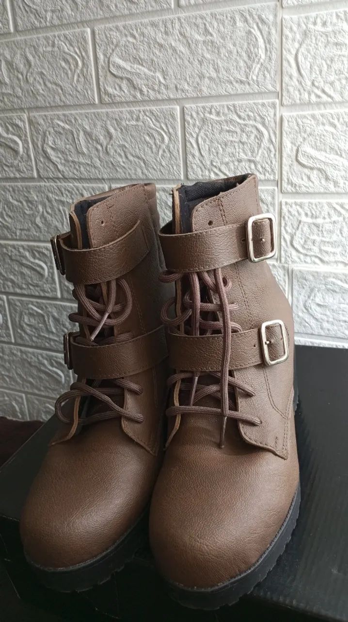 Bota marrom Luma Ventura 35  - Foto 5
