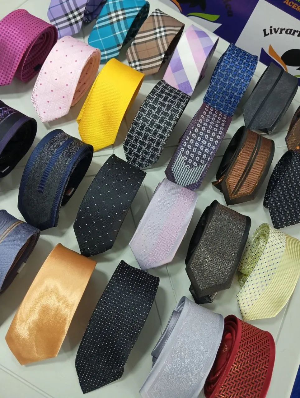 Gravatas Diversas estampas e cores - Promoção