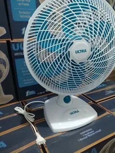 Ventilador Ultra 30 Cm 6 Pás Azul E Branco 