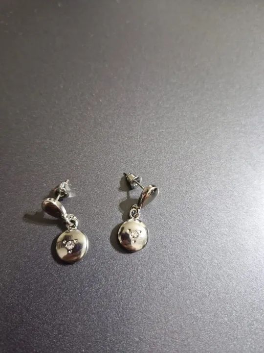 Brincos de Prata com Pedras - Foto 2
