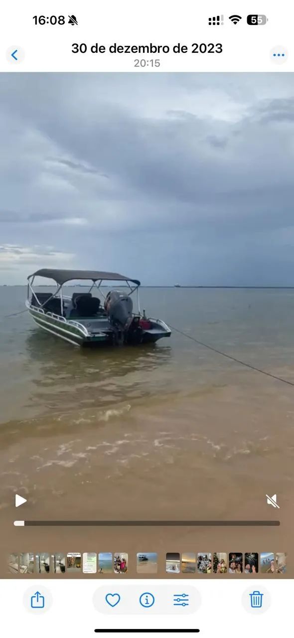 Lancha de Alumínio com motor Yamaha de 115Hp ano 2021. - Foto 5