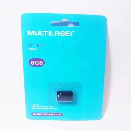 Pendrive Multilaser Nano Pd053 8gb 2.0 Preto