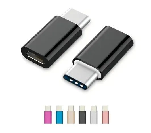 Adaptador Micro Usb V8 Fêmea E Usb-c Macho 