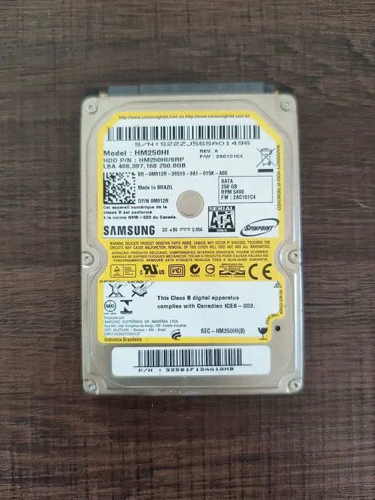 HD Samsung 250 GB
