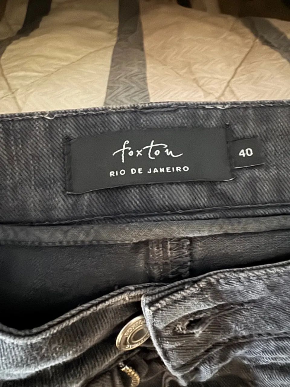 Foxton Calça Jeans Cinza Escuro - Foto 3