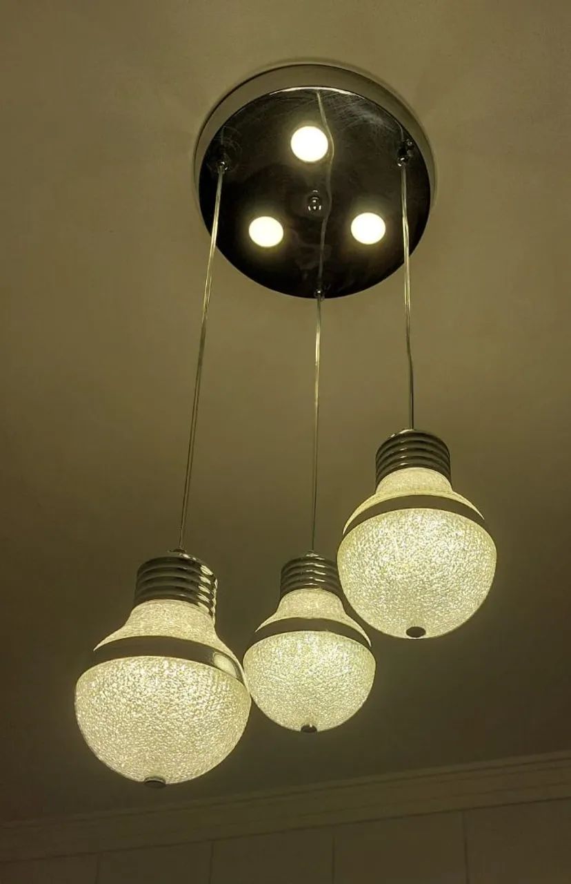 Lustre Moderno 3 Lâmpadas led 110v