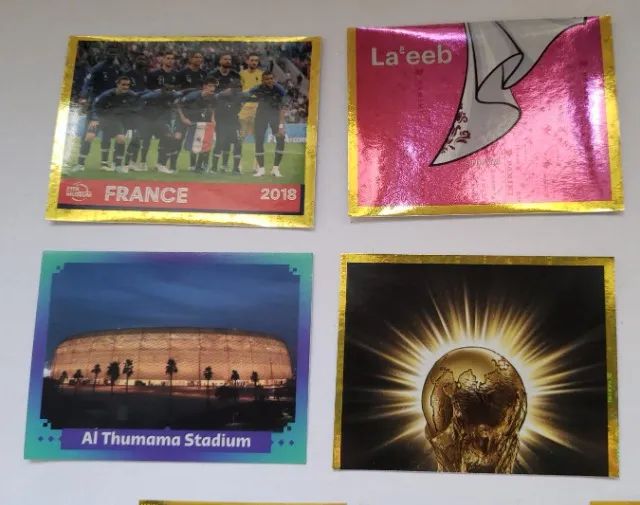 Lote com 8 figurinhas - Mundial de 2022 - Panini - Foto 3