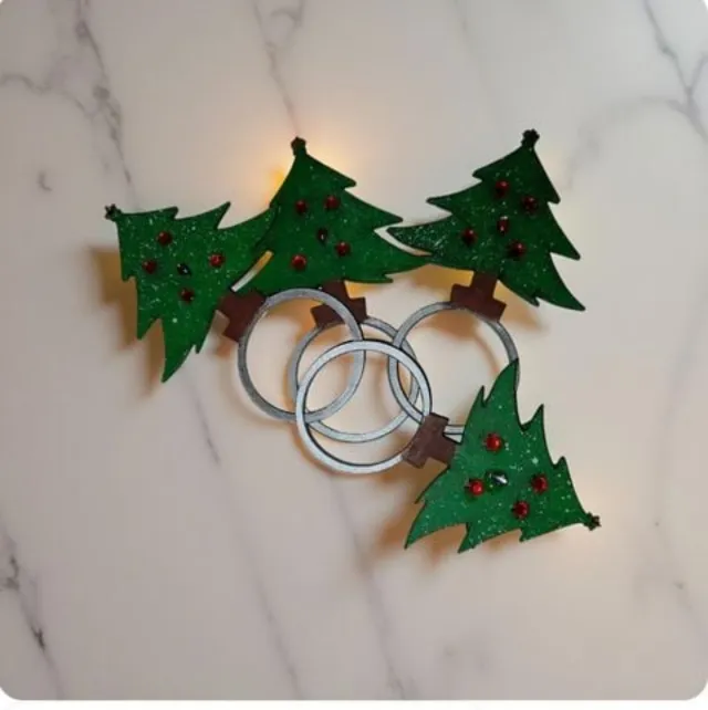 Kit Porta guardanapo árvore de Natal
