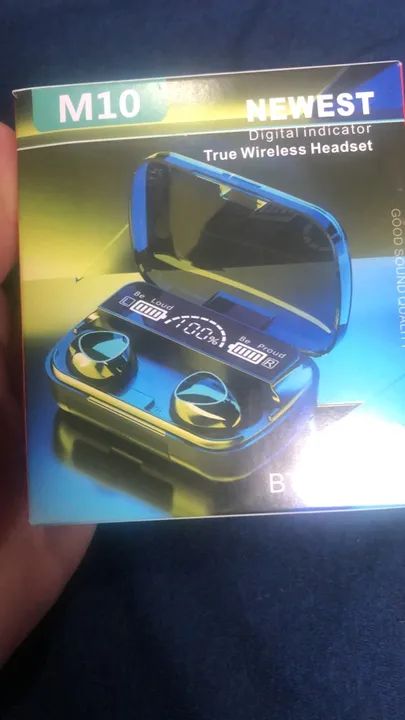 Fone de Ouvido Bluetooth com Estojo de Carregamento - Foto 2