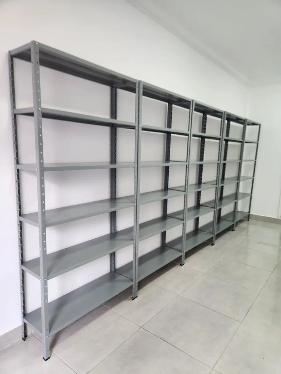 Estante Prateleira aço 1.98 X 30cm nova com 6 bandejas