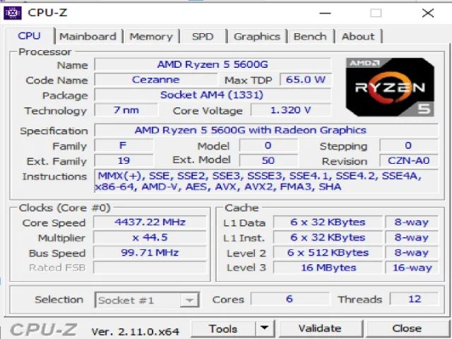Kit Upgrade Ryzen 5 5600g 16gb