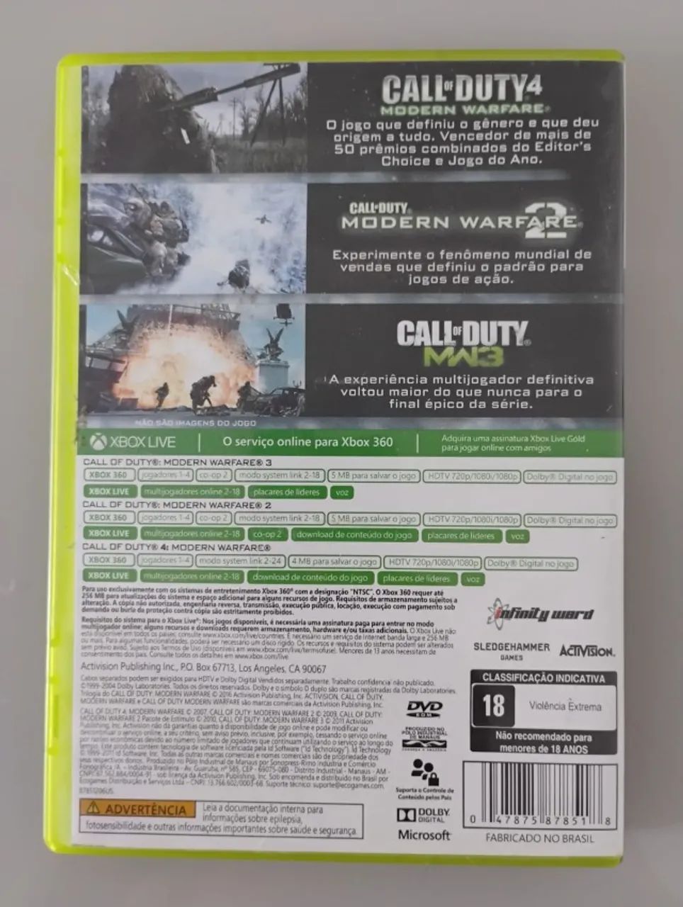 Trilogia Call of Duty Modern Warfare Original Xbox 360 - Foto 4