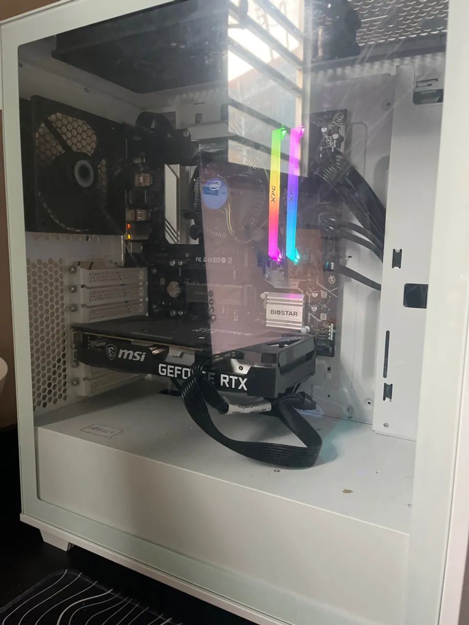 PC Gamer com RTX 3060 - Gabinete Branco com Iluminação - Foto 2