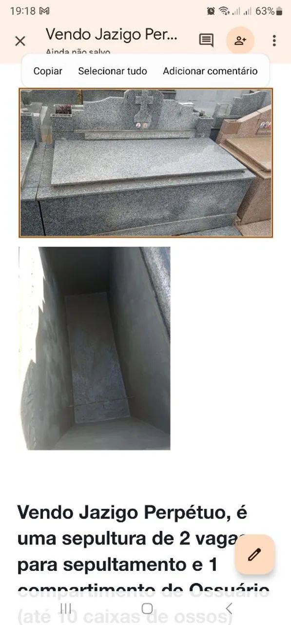 Túmulo de Granito Cinza - Foto 3
