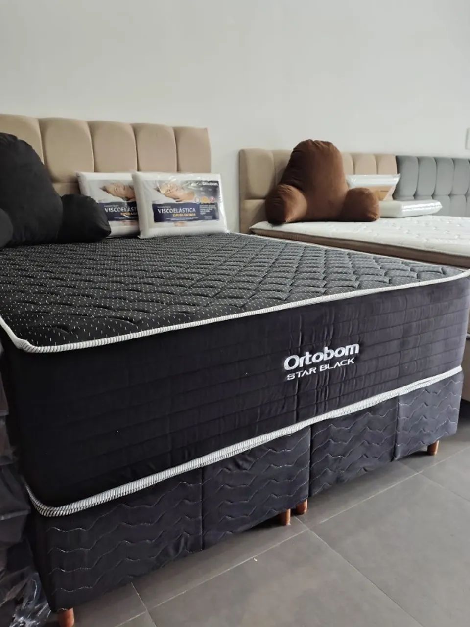 CAMA ORTOBOM SUPER KING D45 COM MOLAS ENSACADAS INDIVIDUALMENTE 