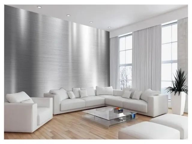 placa decorativa prata 60x30cm autoadesivo hd83240 - Foto 3