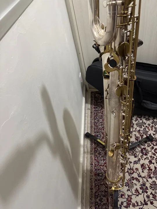 Saxofone Barítono Dakapo - Prata - Foto 4