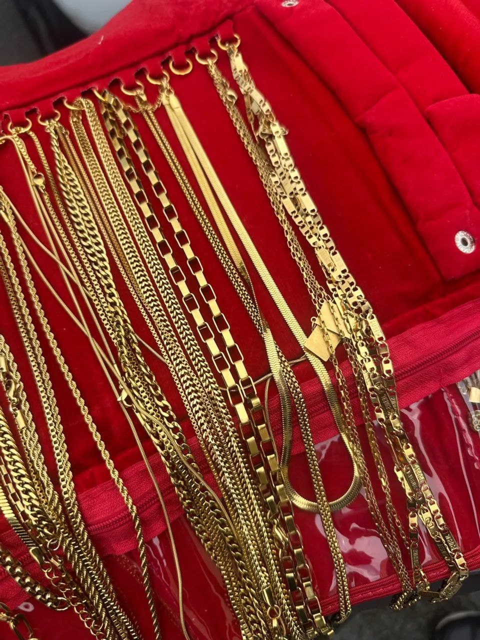 Cordão, pulseira, anel, pingente 18k