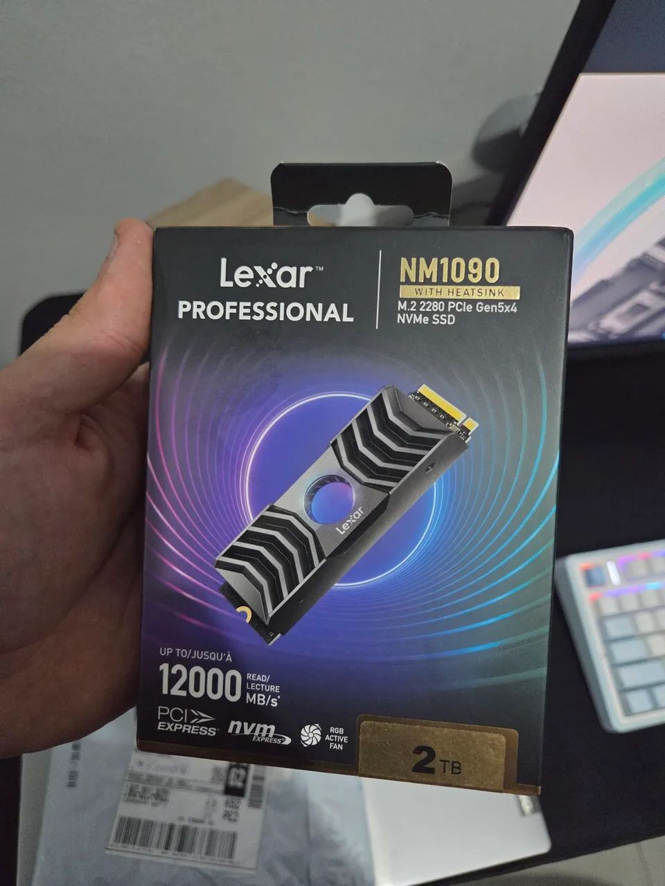 SSD 2TB Gen 5 Lexar NM1090 com dissipador