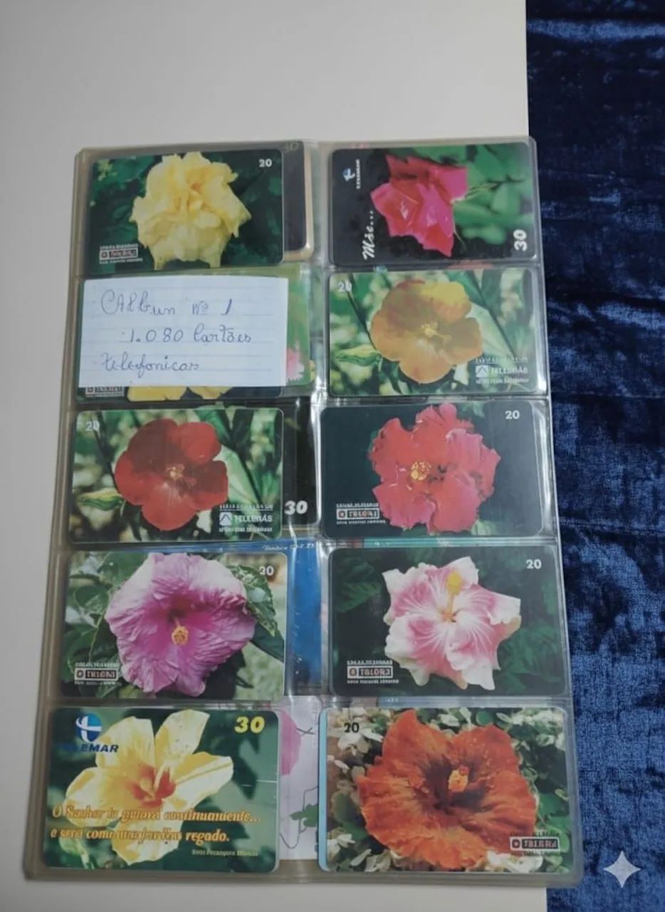 Cartões Telefônico completo 