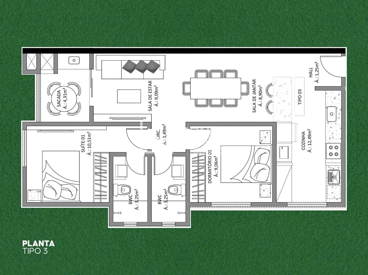 Apartamento com 2 dormitórios, 72,99 m² à venda no bairro Imigrantes em Timbó-SC - Foto 4
