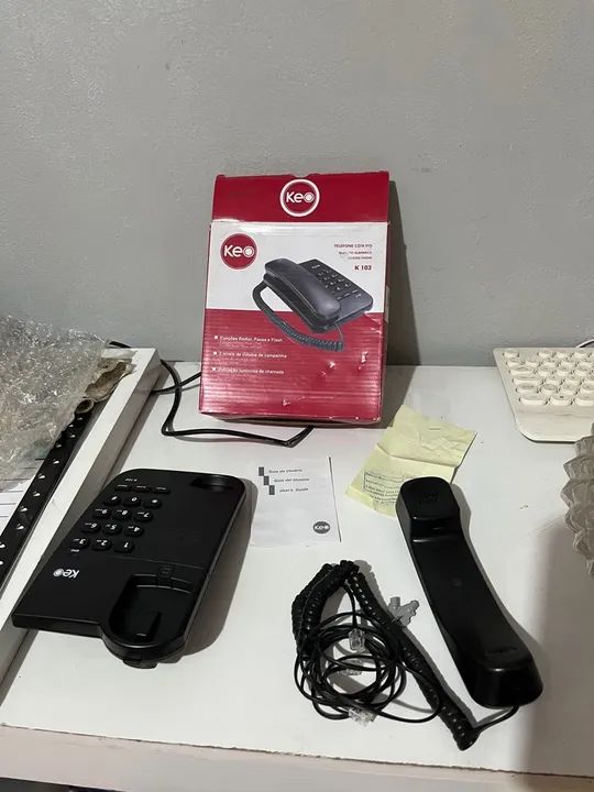 Telefone Fixo KEE K102 - Novo