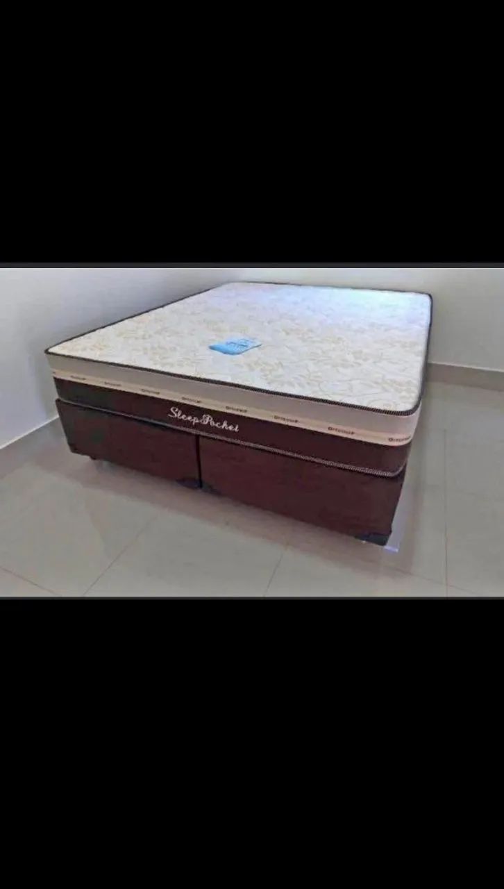 Cama box colchão suporte king