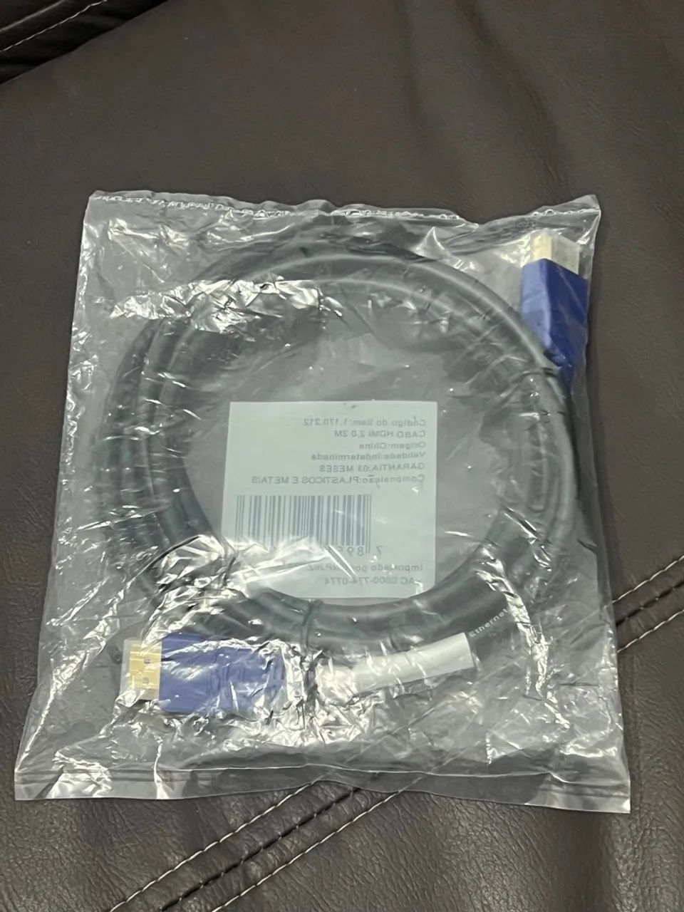 Cabo hdmi 2.0 valor 15,00 cada tenho 2 cabos