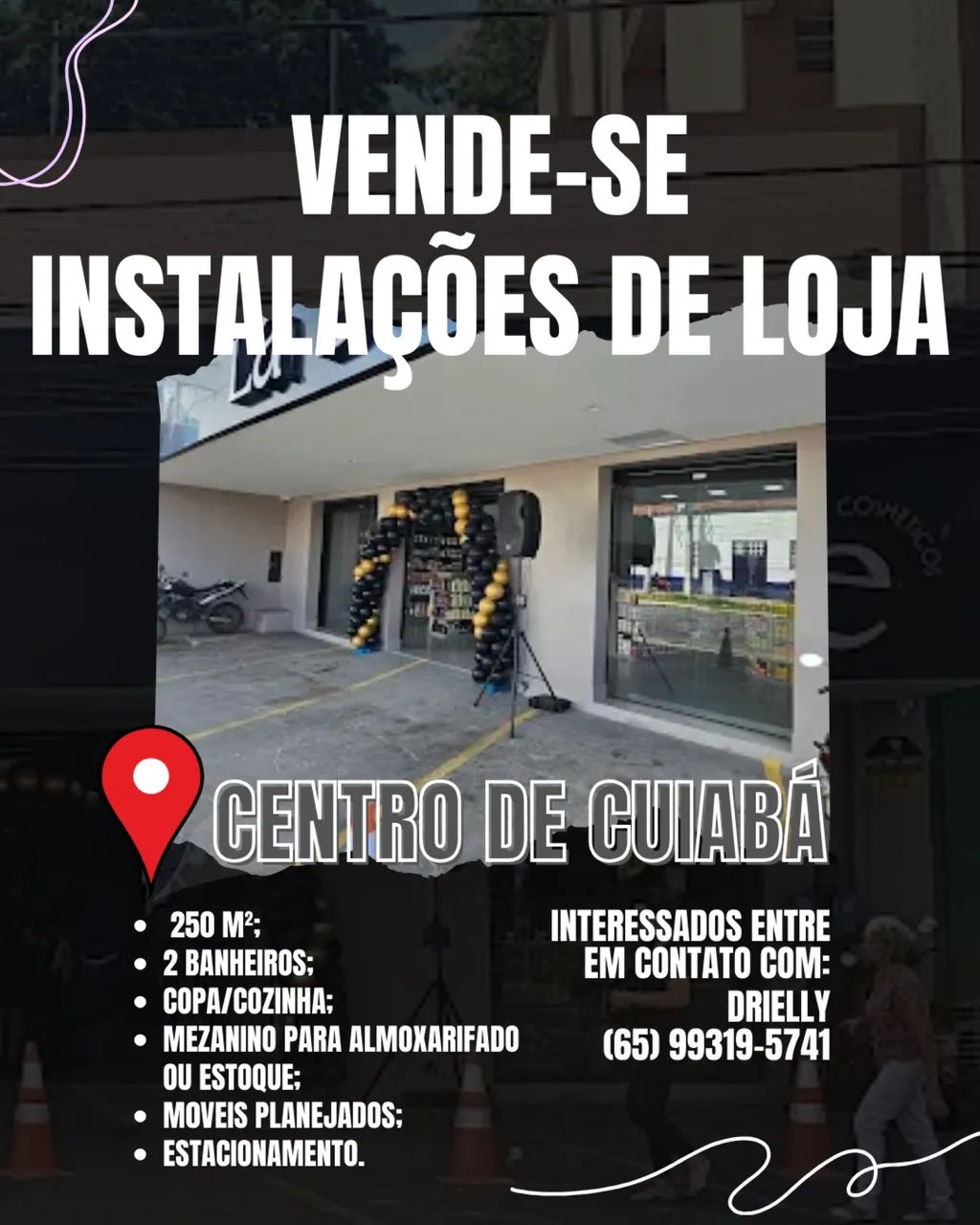 VENDE-SE INSTALAÇÃO DE LOJA - CENTRO DE CUIABÁ
