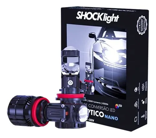 Kit LED Farol Shocklight Optico Mini 6500K