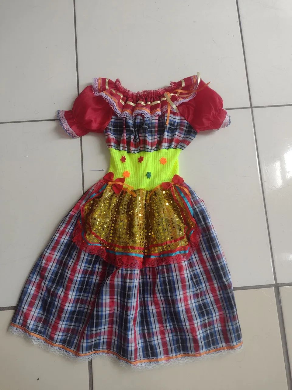 Vestido Festa Junina Infantil