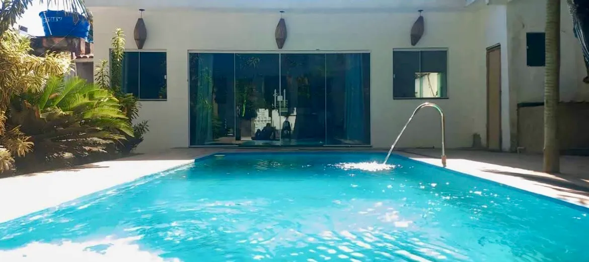 Casa de praia com piscina, aconchegante